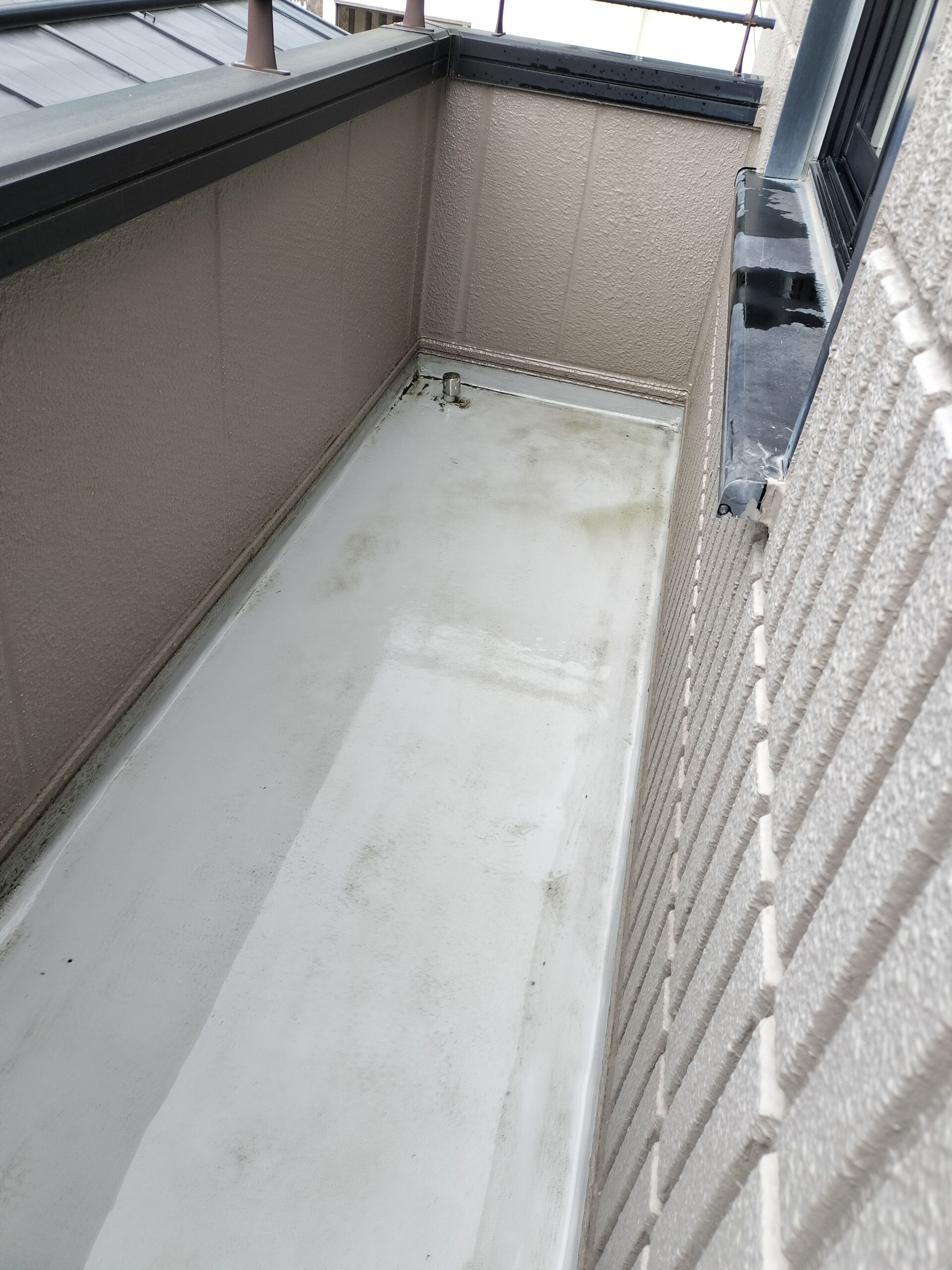 きれいに掃除されたベランダの床