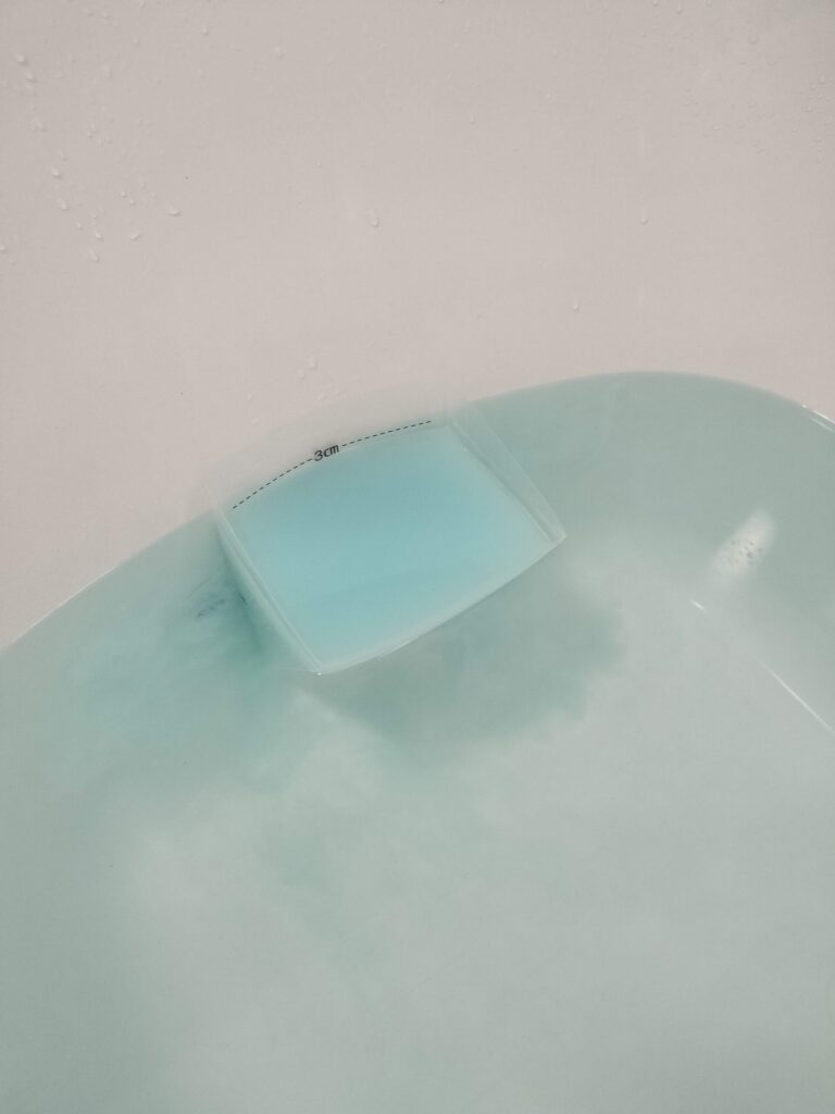 使用後に排出された水の色1