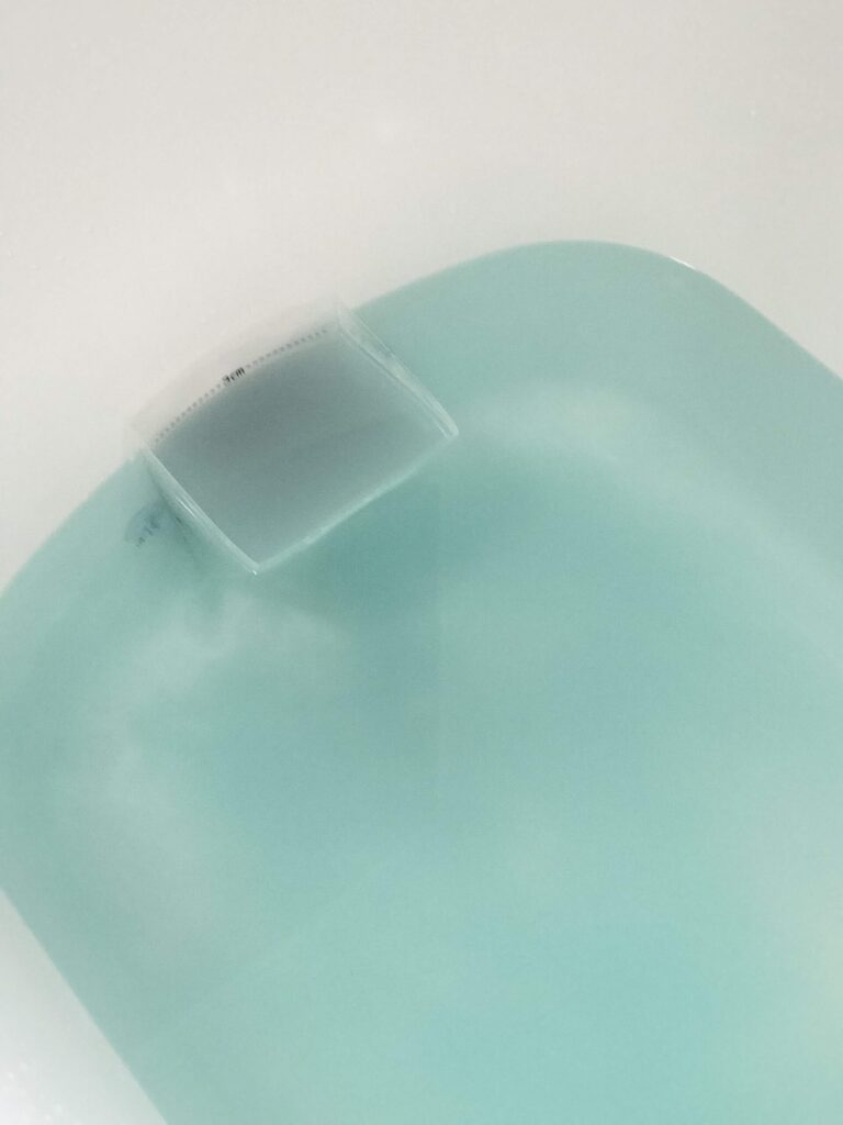 使用後に排出された水の色2
