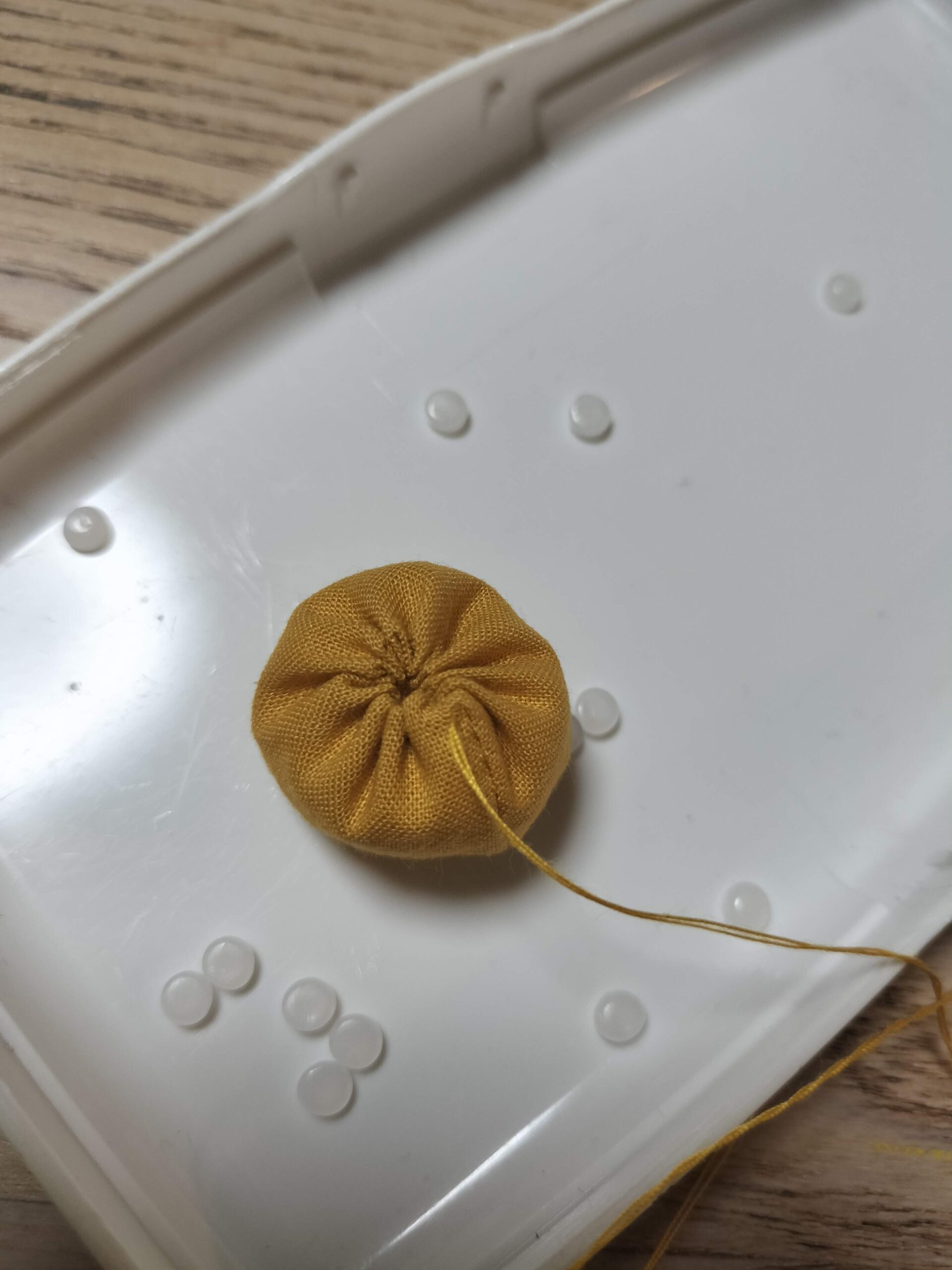 完成した俵型お手玉
